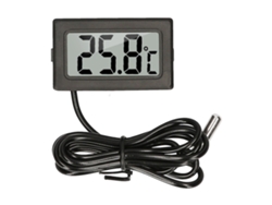 Termómetro Digital Para Acuarios Con Pantalla Lcd Y Sonda Ntc, Resistente Al Agua, Rango De Temperatura De -50 ℃ A 110 ℃, Para Peceras, Reptiles, Incubadoras E Invernaderos.