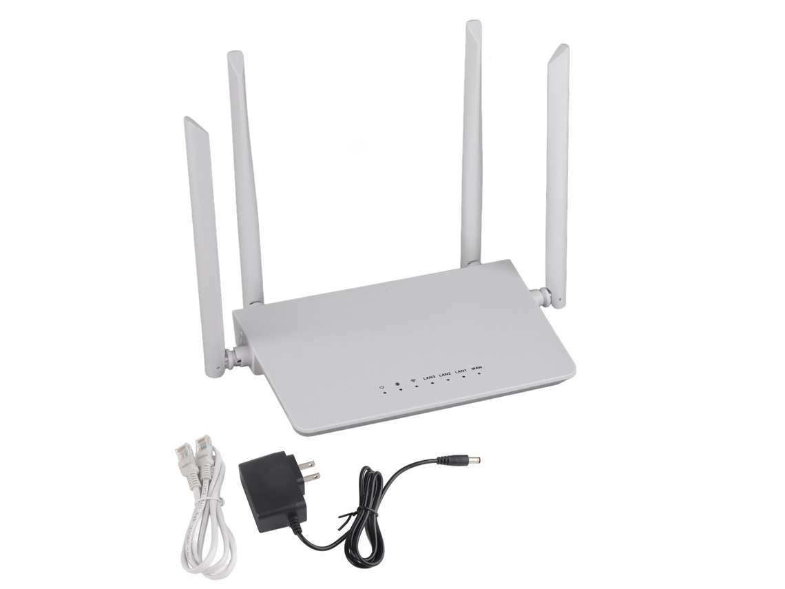 Router Wifi Inalámbrico Con 4 Antenas, Inteligente, Alta Velocidad De 300m, Montaje En Pared Para Uso Doméstico.