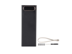 Caja De Banco De Energía Portátil Diy 18650 Con Lcd Para 20 Baterías Negro 10w