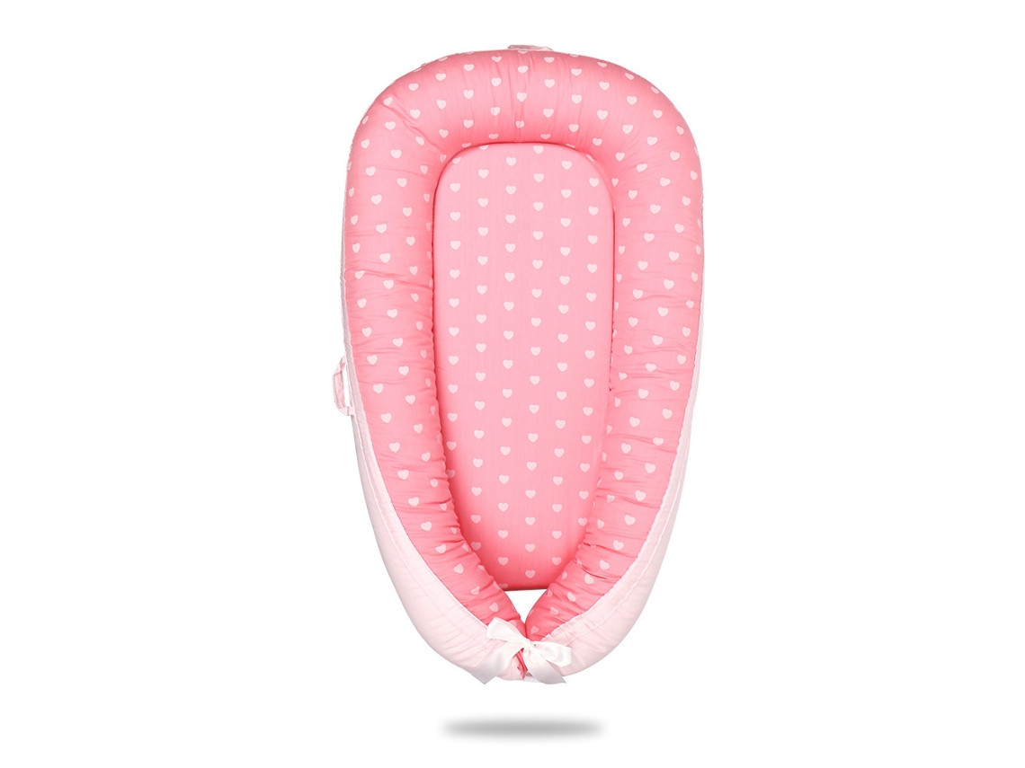 Cuna Portátil Desmontable Corazón Rosa 50*80Cm SIURN