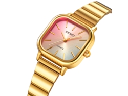 Reloj De Cuarzo De Lujo Para Mujer Con Brazalete De Acero Inoxidable, Resistente Al Agua Hasta 3 Atm.
