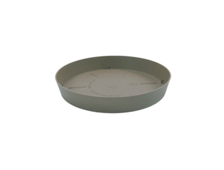 PLASTIKEN TES - Plato Redondo Ø14 cm para Macetas de 18 cm Taupé