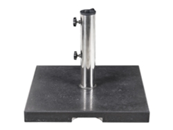 Base para sombrilla BELIANI Ceggia de Granito Negro 45x45x35