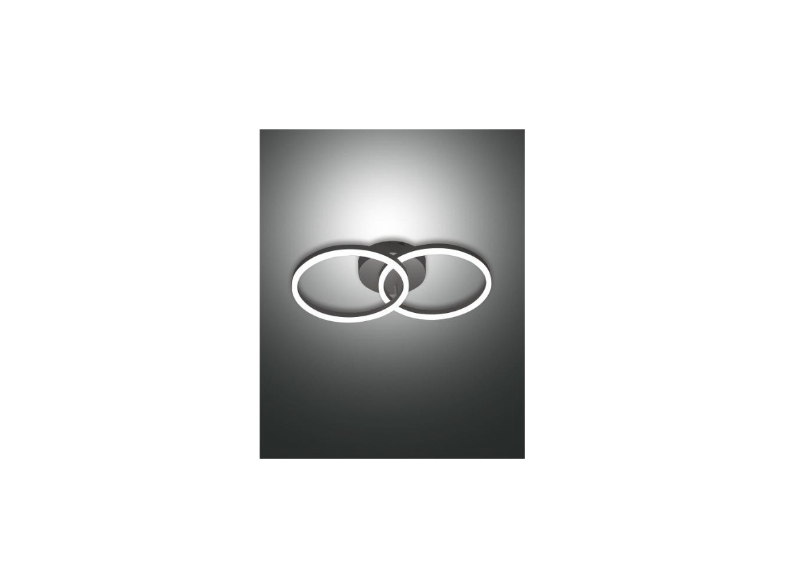 Plafón led moderno GIOTTO 36W Negro 3508-22-101 FABAS LUCE