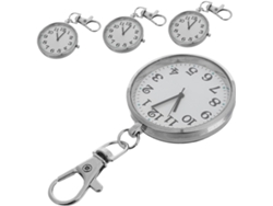 Reloj Bolsillo Enfermera Colgante Acero Inoxidable Blanco Números Grandes Claros Portátil Niños Ancianos