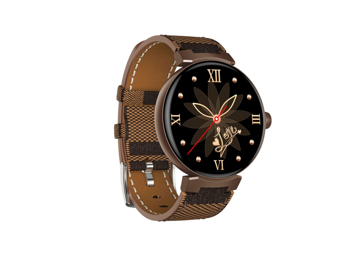 Reloj inteligente deportivo de 1,45 pulgadas, resistente al agua, color marrón Bestvite