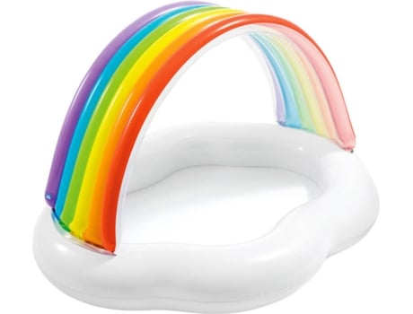 Piscina Infantil Hinchable INTEX Arco-Íris (82l - 142x119x84cm)