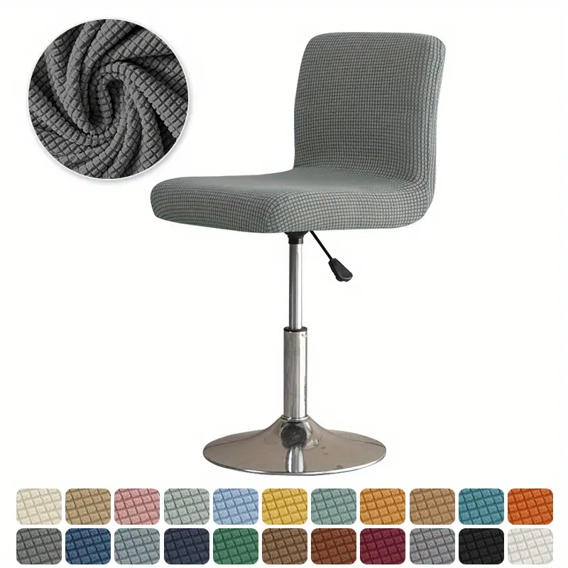 Funda Elástica Para Silla De Taburete De Bar Con Funda Lavable Para Cafeterías (gris Oscuro) Eifson
