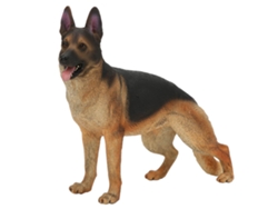 Figura De Perro Pastor Alemán, Adorno De Mesa, Juguete Decorativo Para Niños