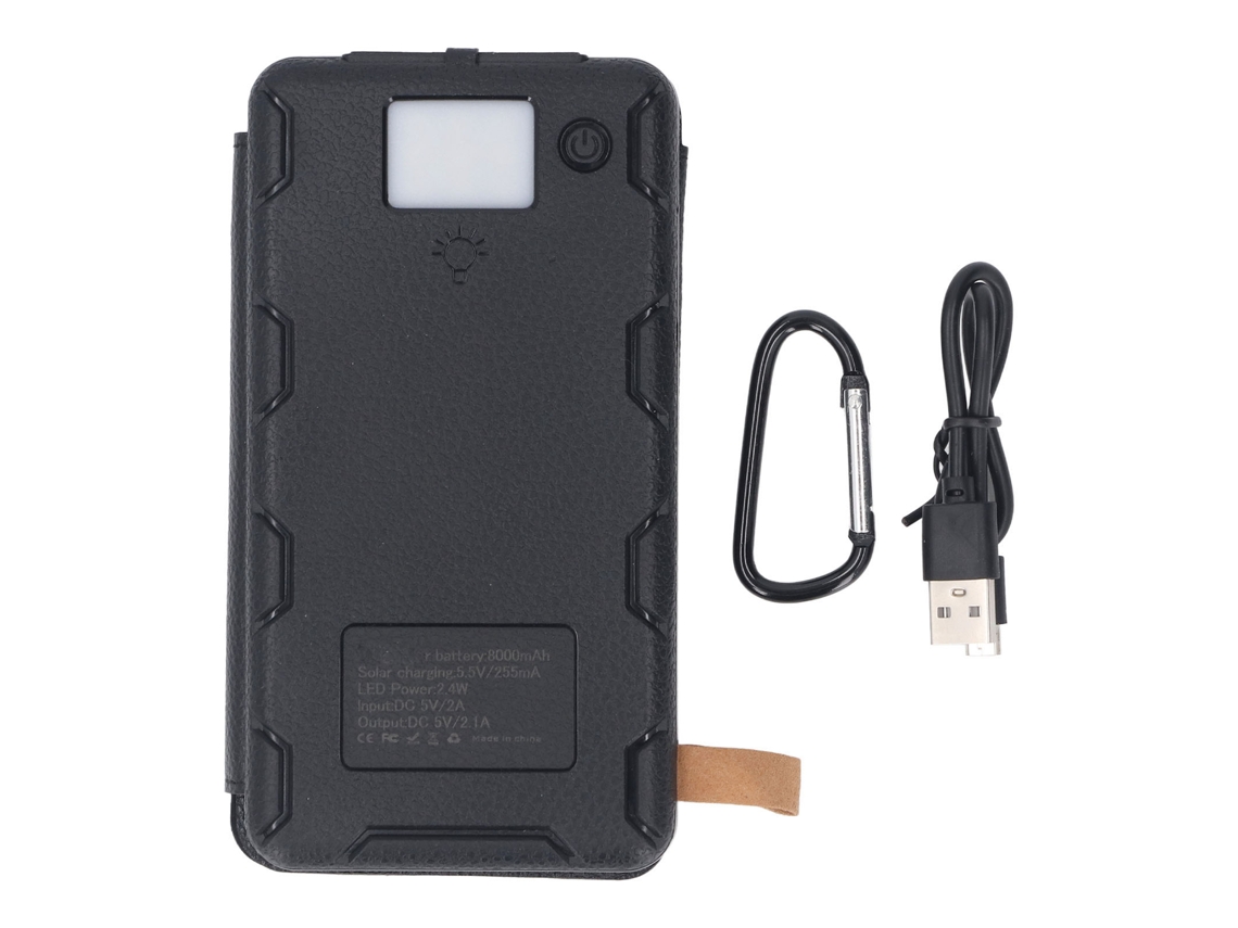 Batería Externa Solar De 8000 Mah Con 3 Paneles Solares, Carga Rápida, Usb-c Pd, Portátil Para Teléfonos Móviles Y Tabletas.