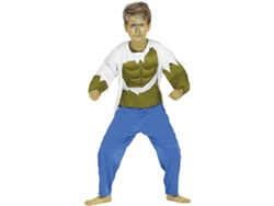 Disfraz de Niño DISFRAZZES Forzudo Verde Infantil (Talla: 7 a 9 años)