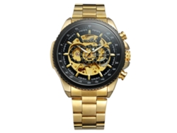 Reloj De Pulsera Mecánico Para Hombre, Resistente Al Agua, De Acero Inoxidable, Moderno, Negro.