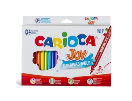 Marcadores joy 24 cores CARIOCA