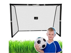 Portería de fútbol portátil de metal para niños (300 x 200 x 120 cm) B.active