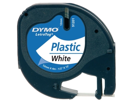 Cinta Laminada DYMO 12mm LetraTAG Plastic tape