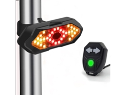 Luz Trasera Para Bicicleta, Intermitentes, Control Remoto Inalámbrico (negro)