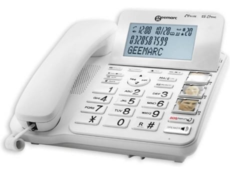 Teléfono Fijo GEEMARC CL595 Blanco