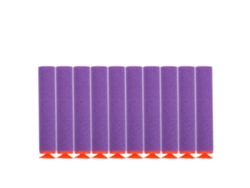 100 Piezas Balas De Recarga Suaves Para Pistola De Juguete Dardos De Espuma Eva Reutilizables Accesorio (morado)