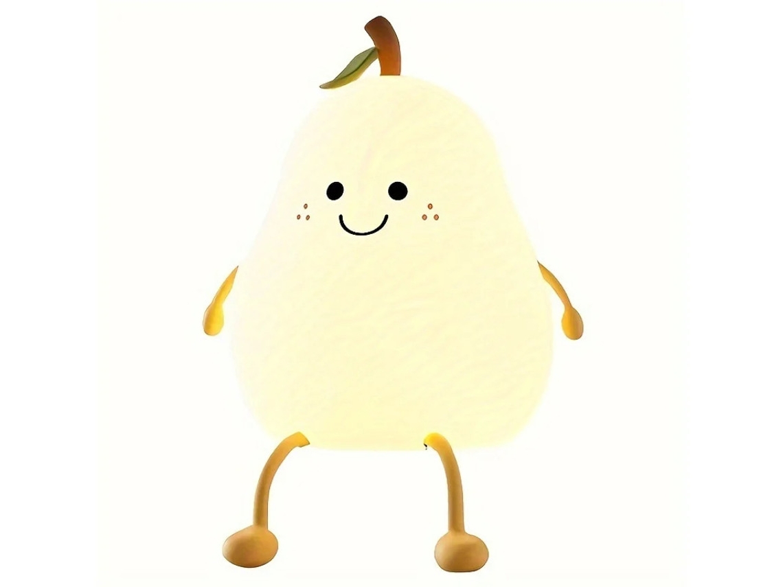 Luz Pera Frutas Yizhood Silicona Guardería Niños Blanco