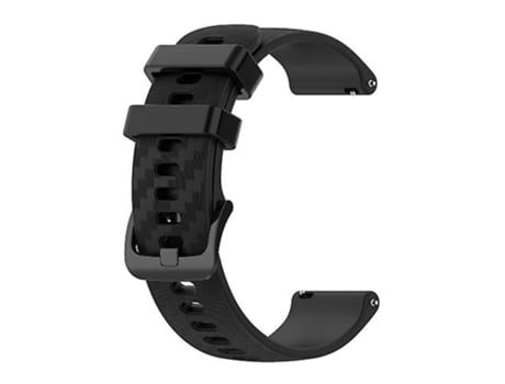 Correa Para Garmin Forerunner 645 Music 20mm Pulsera De Silicona A Rayas De Fibra De Carbono Negra VENISYMLIS