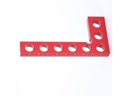 Regla De Ángulo Recto De 90 Grados Para Carpintería, 0-100 Mm, Posicionamiento, Madera, Aluminio, Rojo