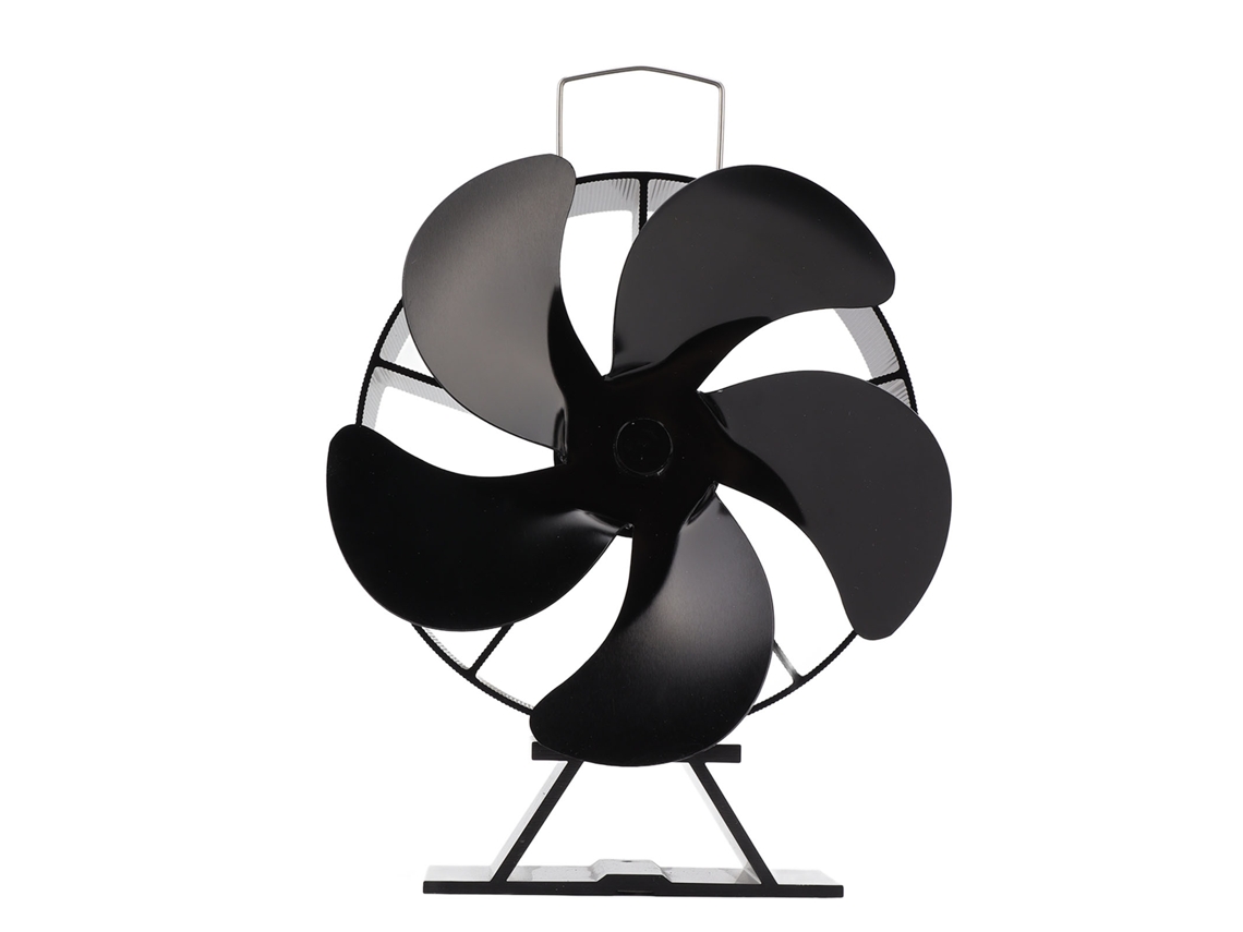 Ventilador Para Estufa De Leña Con 5 Aspas, Alimentado Por Calor, Resistente A Altas Temperaturas, Circula Aire Caliente.
