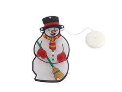 Yncm2026-adorno Navideño Con Luces Muñeco De Nieve Lámpara Colgante Led Para Ventana Con Ventosa Para Decoración Festiva