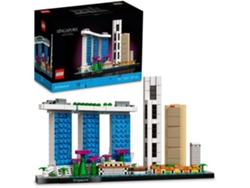 LEGO Architecture: Coleção Skyline: Singapura, Kit de Construção, Modelo de Exibir Colecionável para Adultos (827 peças)