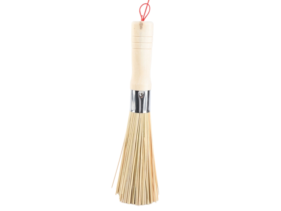 Cepillo Para Limpiar Ollas Con Mango Largo De Madera, Herramienta De Cocina Ecológica De Primera Calidad.