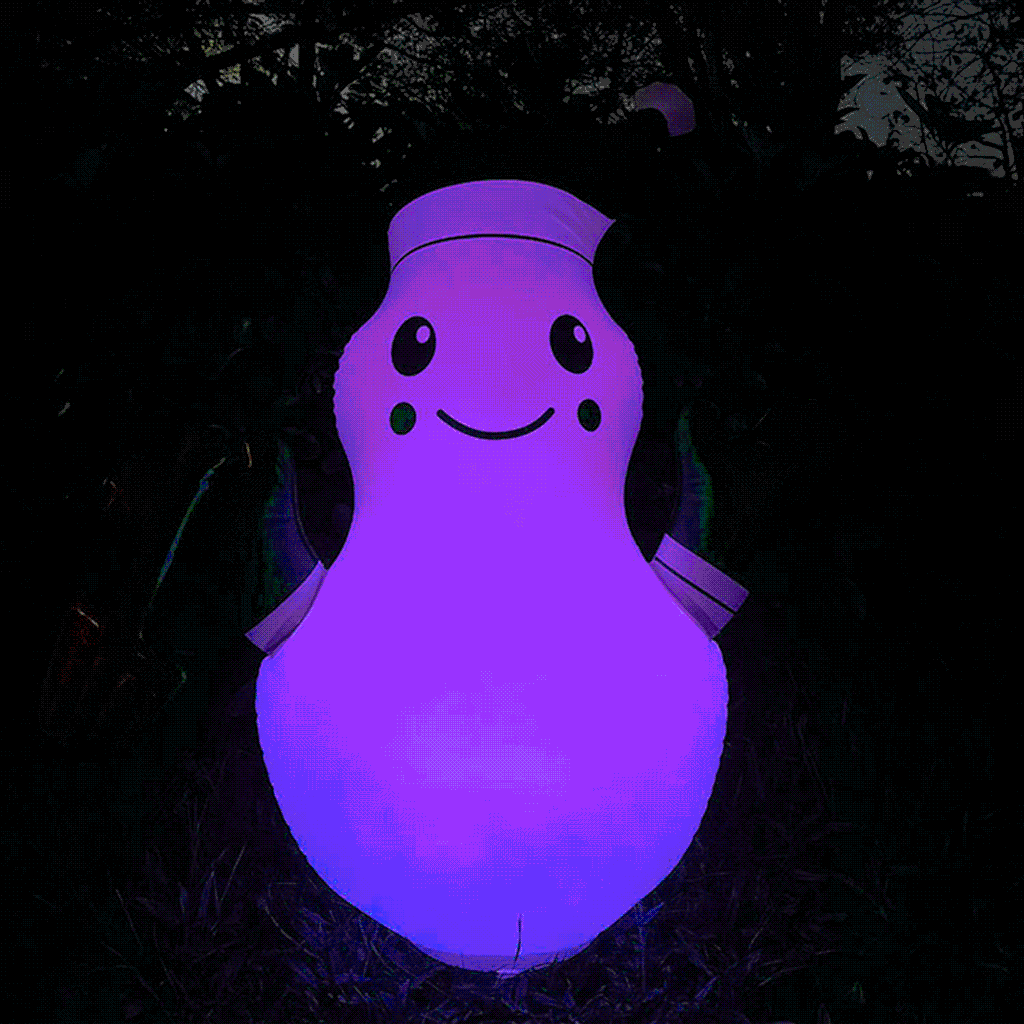 Decoraciones navideñas inflables muñeco de nieve luminoso de 30 pulgadas
