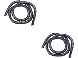 Paquete De 2 Fundas Flexibles Para Cables Expandibles Y Aislados, 160 X 25 Mm, Color Negro.