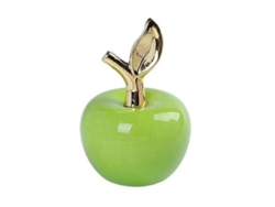 Adornos de manzana de cerámica hechos a mano para sala de estar, estantería, armario, TV y mesa.