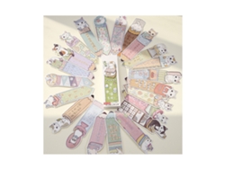 Juego De 30 Marcapáginas De Papel Con Diseño De Gato, Pintados A Mano, Para Niños, Estudiantes Y Adultos.