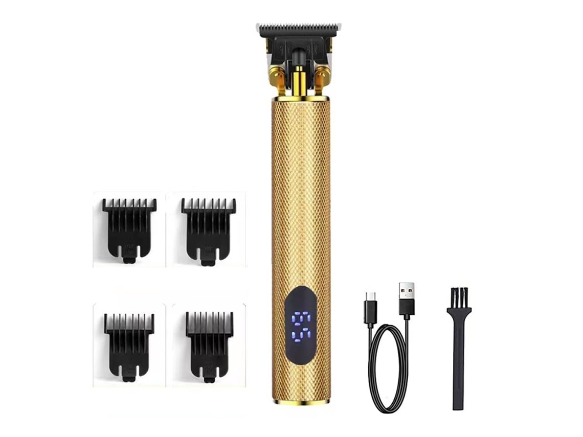 Máquina De Cortar Cabelo Para Homens Aparador De Cabelo Profissional Edger Recarregável Sem Fio Com Display Led Halinuia