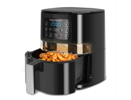 Freidora de Aire AIGOSTAR 213435 (4 kg - Negro)