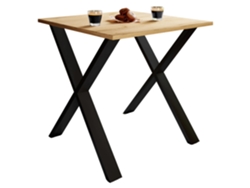 Mesa de Comedor de Madera Mesa de Cocina Xona X 80x80 Vcm
