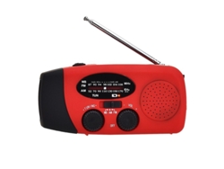 Radio Solar De Emergencia Con Manivela, Linterna Led, Batería Externa De 2000 Mah Y Banda Meteorológica Noaa.
