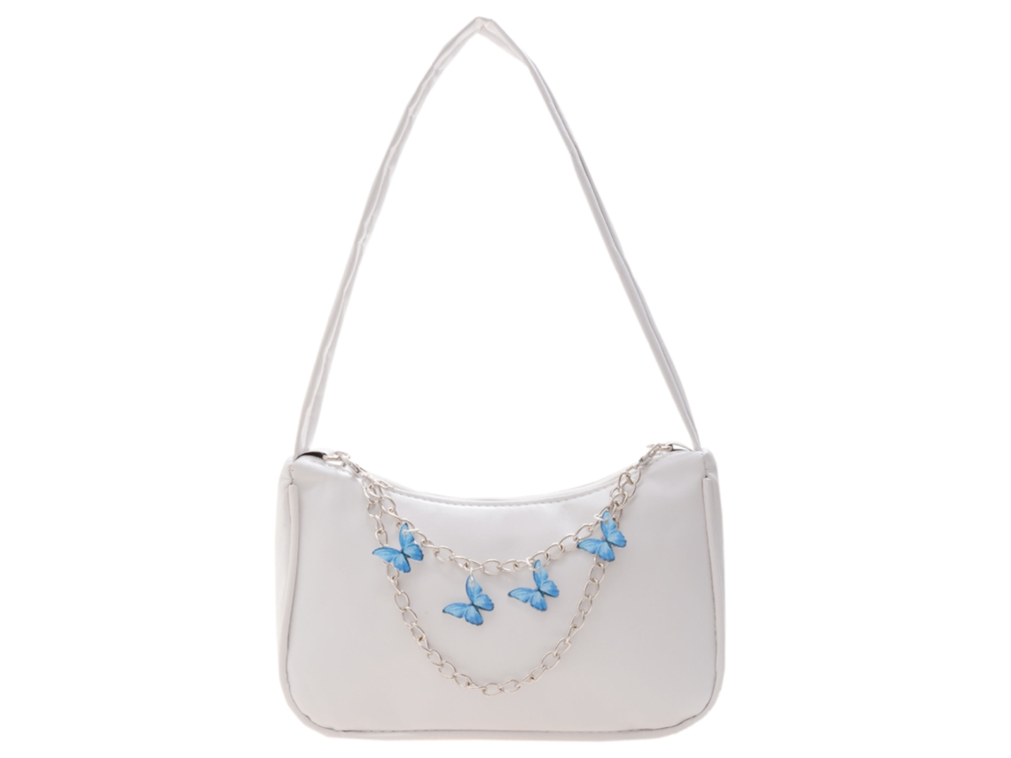 Mini bolso de hombro con cadena de mariposa para mujer, cartera compacta con cierre y diseño multifuncional Tommy01