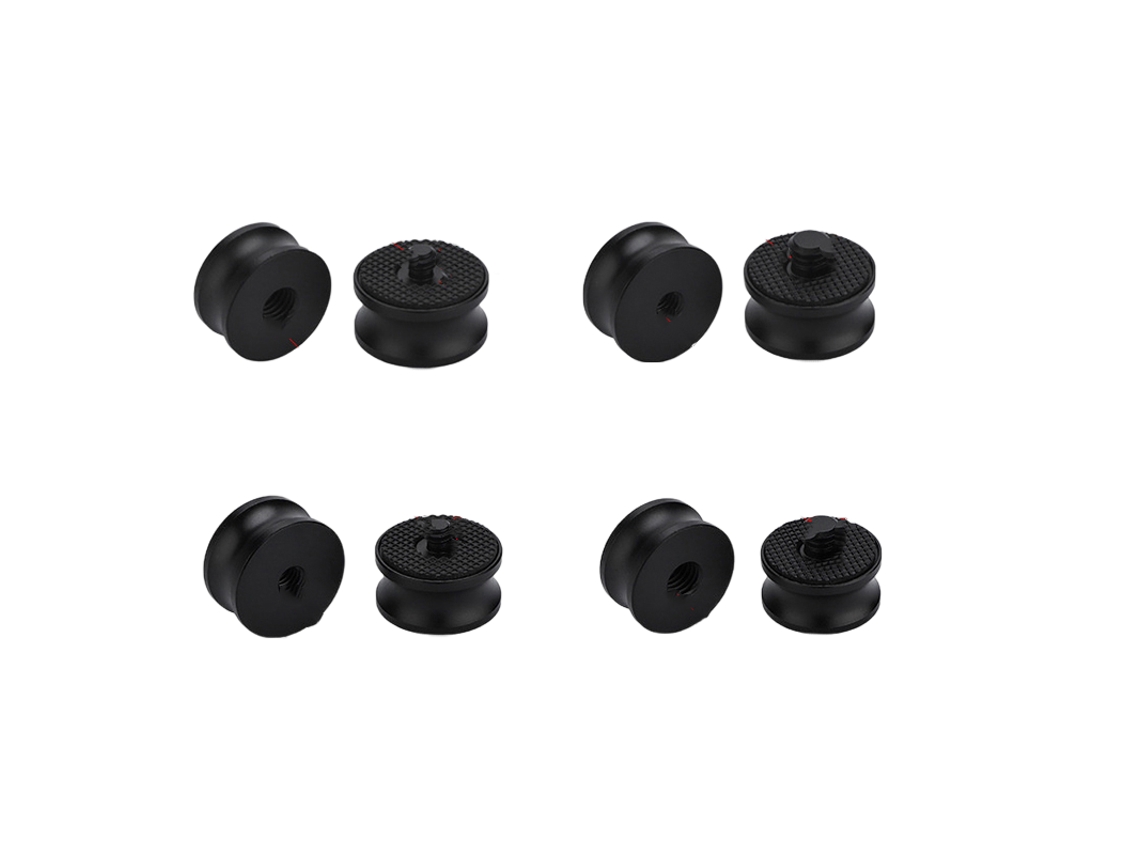 Adaptador roscado hembra de 3/8 de pulgada a macho de 1/4 de pulgada para trípode de cámara 4 piezas