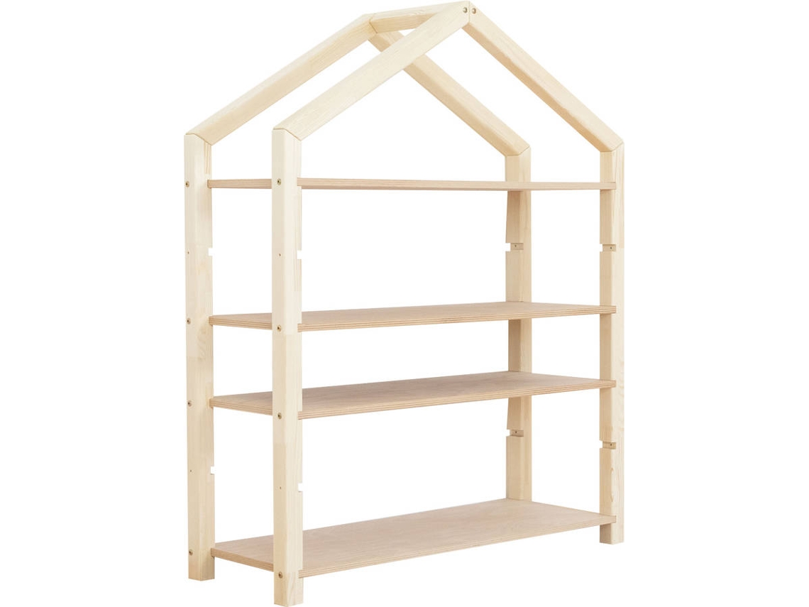 Estante BENLEMI Polly (Marrón - Aglomerado Abedul Natural - 39x111x137 cm)