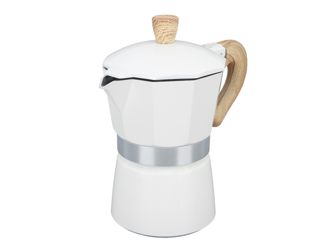 Cafetera de cocina, cafetera moka de aluminio de 300 ml para el hogar, 6 tazas