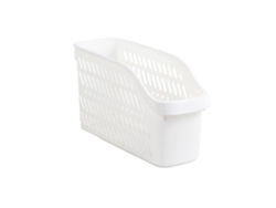 Fasst-cesta De Almacenamiento Con Base De Poleas Diseño Hueco Plástico Ventilado Para Uso Doméstico Y Varias Aplicaciones