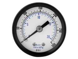 Mini Manómetro De Presión De 0-20 Bar/0-300 Psi 1/8 Bspt Para Combustible, Aire, Aceite, Agua Y Líquidos.