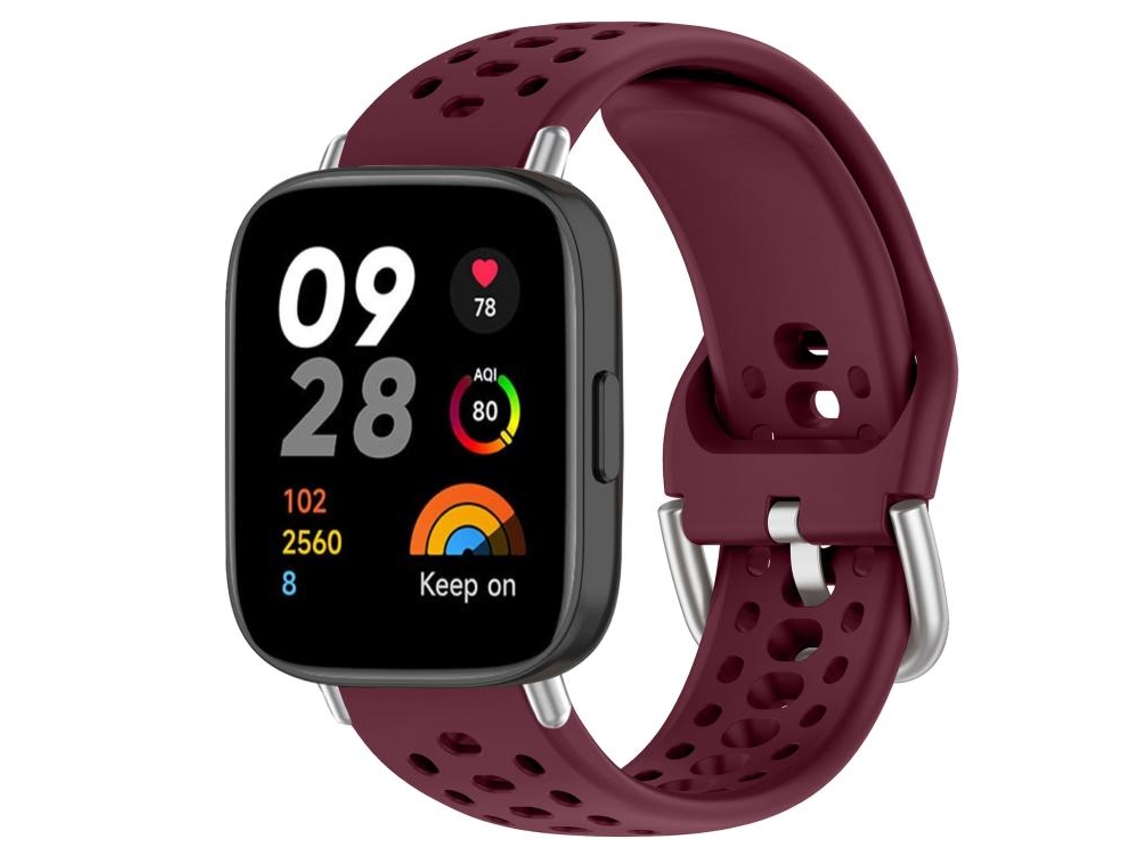 Correa para Redmi Watch 3 - Silicona deportiva - Hebilla plateada
