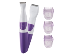 Aparador De Cabelo Feminino 2 Em 1 Sem Fio À Prova De Água Portátil Seguro Para Bikini Roxo