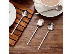 Xícaras de café expresso em aço inoxidável Prated 2026-10, 13,5 cm, para café, açúcar, bebidas de mesa, sorvetes, sopas e cappuccinos.