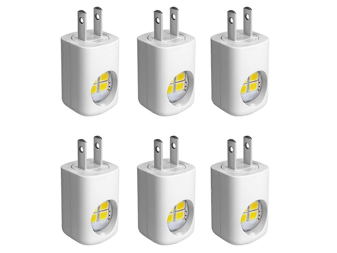 Juego de 6 luces nocturnas LED para enchufe de pared, con encendido automático al anochecer y al amanecer, iluminación ambiental. Rosewell