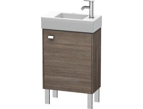 Mueble bajo lavabo DURAVIT Brioso de 48,4 x 23,9 cm 1 puerta con bisagra a la derecha 1 balda de cristal para lavabo Vero Air 072450