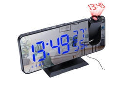 2026 Store-reloj Despertador Digital Con Proyección, Temperatura, Humedad, Radio Fm Y Carga Usb Para Dormitorio, Oficina