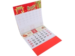 Calendario De Pared Chino 2026 Año Del Caballo 68 X 365 Cm Con Carácter Fu Estampado En Caliente Decoración